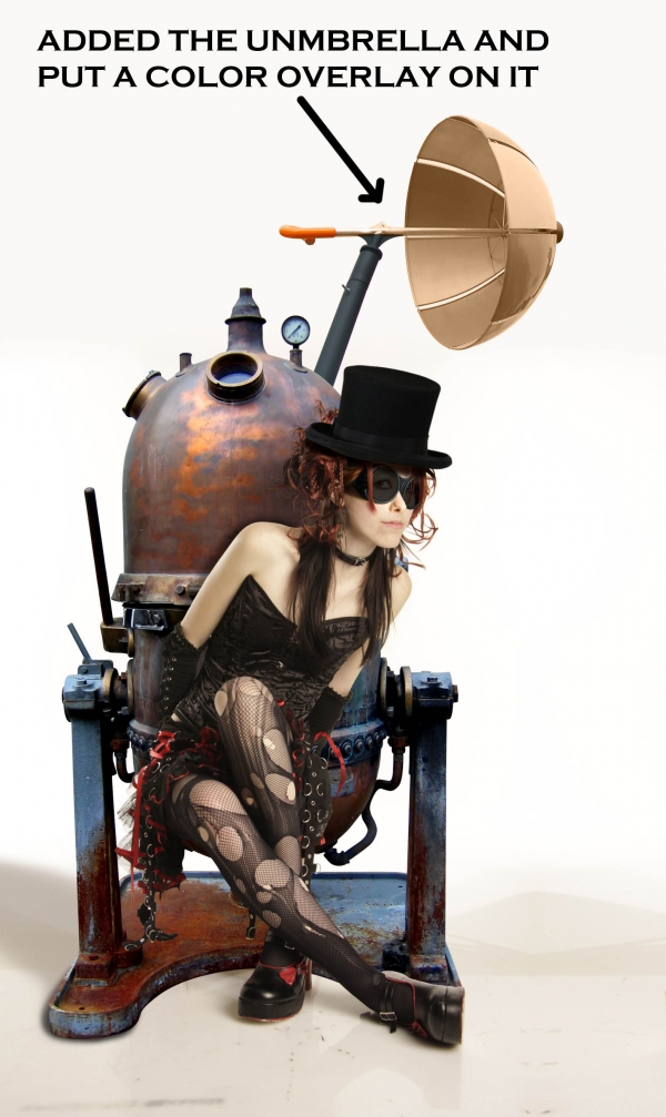 Creation of Steampunk Girl: Step 11